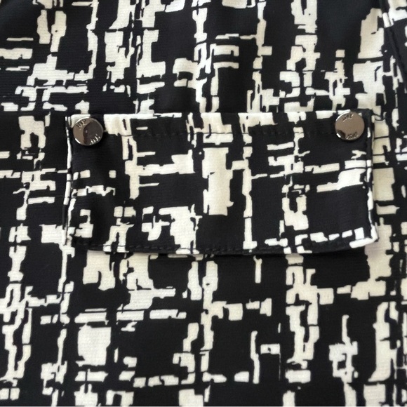 Jones New York Signature Black & White Blouse Top - Picture 6 of 10